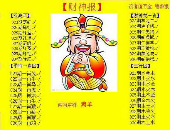 030期黄色财神报[图]